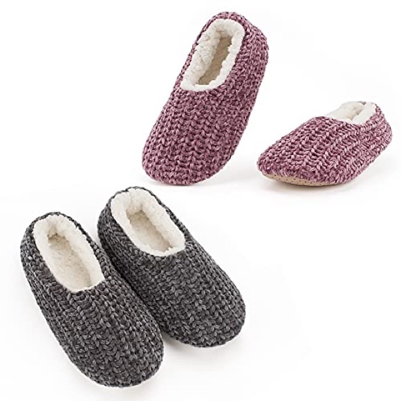 Cozylook slippers, 2 pairs, size 5-6 - Picture 2 of 5